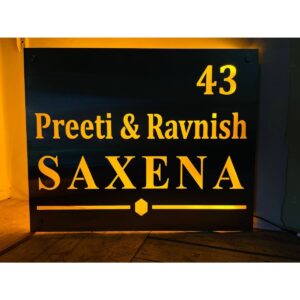 Stainless Steel 304 Customizable LED Name Plate 1