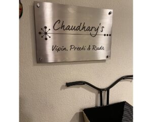 Stainless Steel 304 Engraved Name Plate – Waterproof