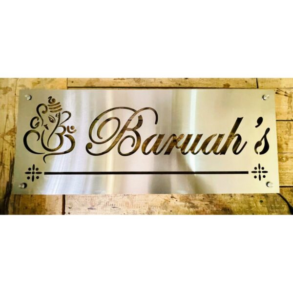 Stainless Steel 304 LED Home Customizable Name Plate 5
