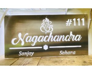 Stainless Steel 304 LED Villa Name Plate waterproof