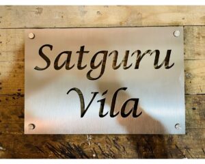 Stainless Steel 304 Laser cut Name Plate 2 mm thickness