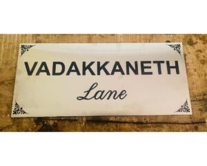 Stainless Steel Engraved Wall Name Plate