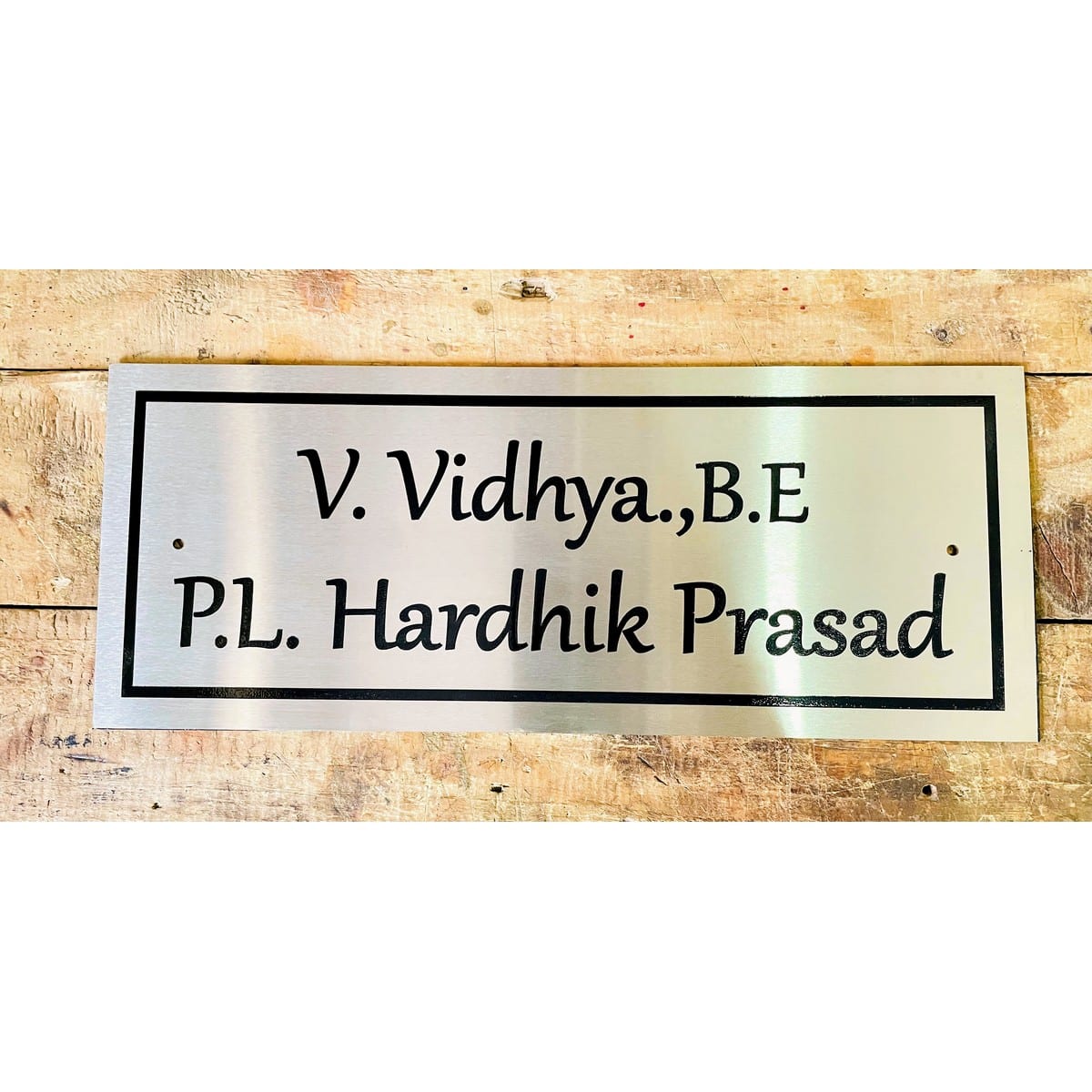 Stainless Steel 304 Engraved Name Plate Customized