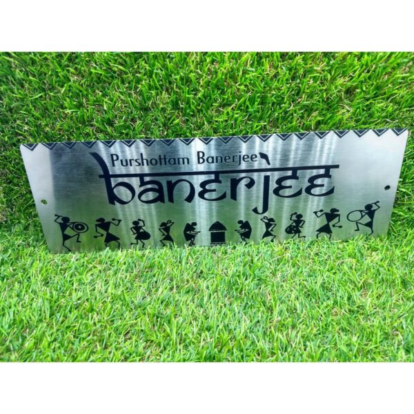 Stainless Steel House Name Plate with Laser Engraving 4