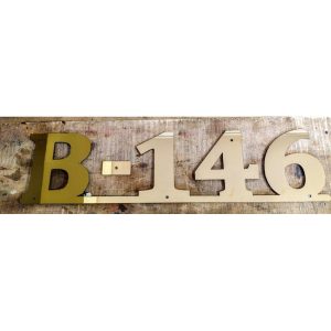 Stainless Steel Laser Cut Golden Gloss Letters