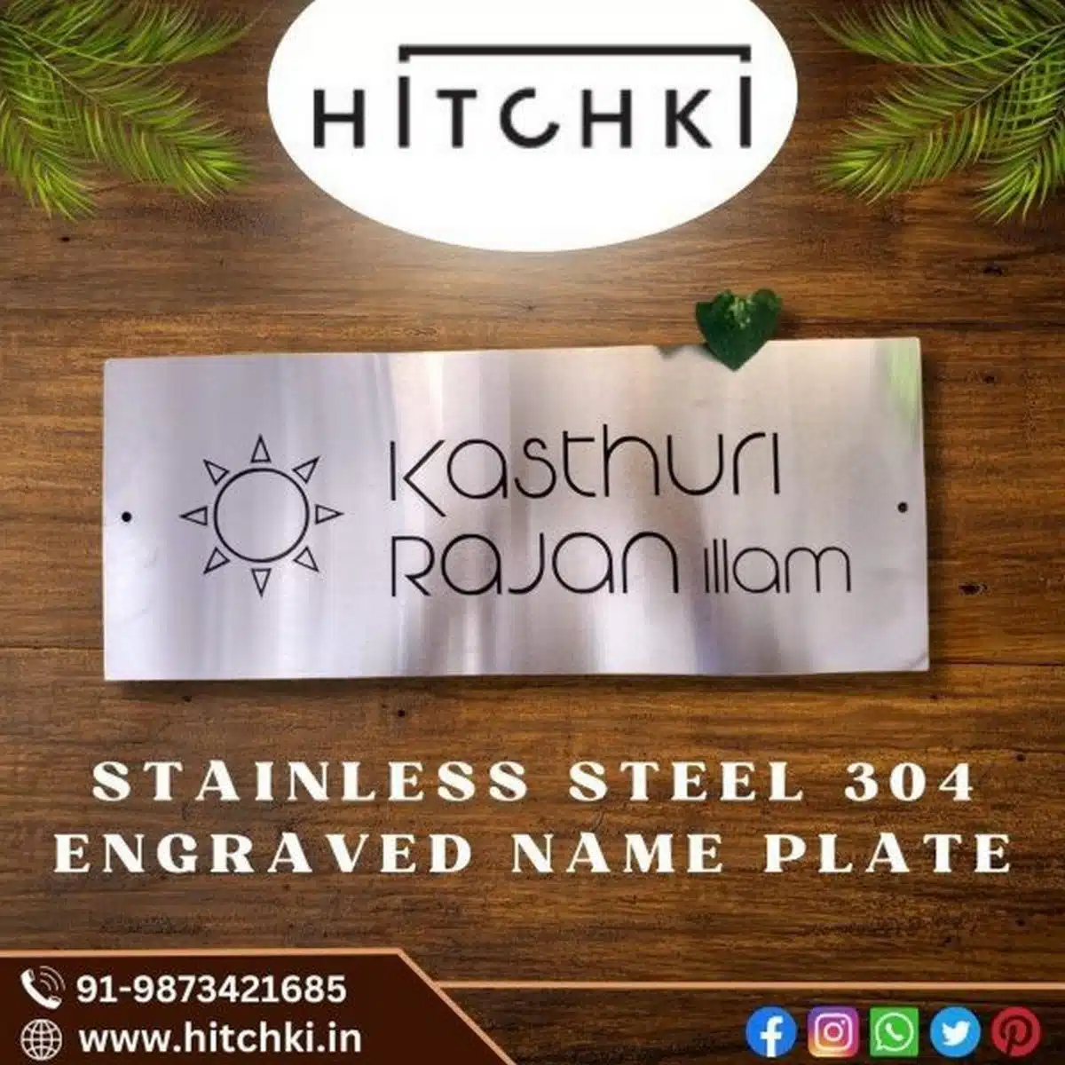 Stainless Steel Name Plate 304 Engraved online
