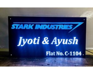 Stark Industries Acrylic LED Name Plate (1)