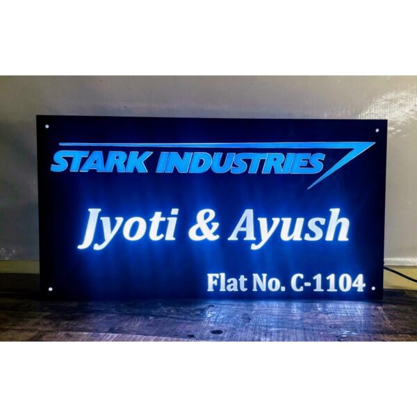 Stark Industries Acrylic LED Name Plate (1)