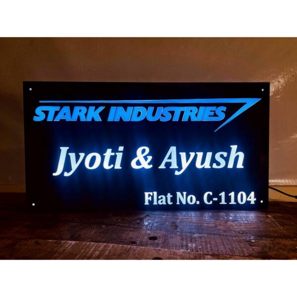 Stark Industries Acrylic LED Name Plate (2)
