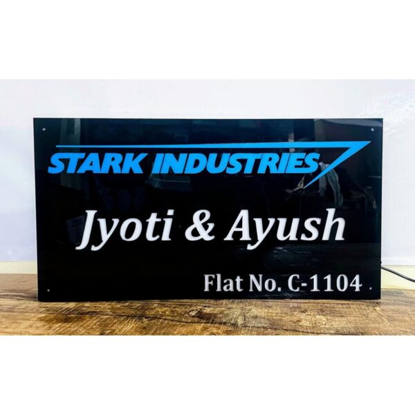Stark Industries Acrylic LED Name Plate (5)