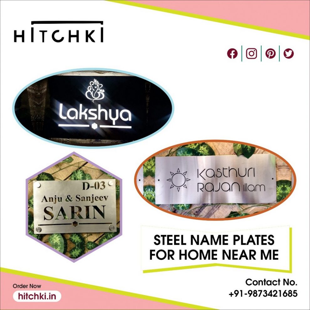 Steel Nameplates For Home Near Me | HITCHKI