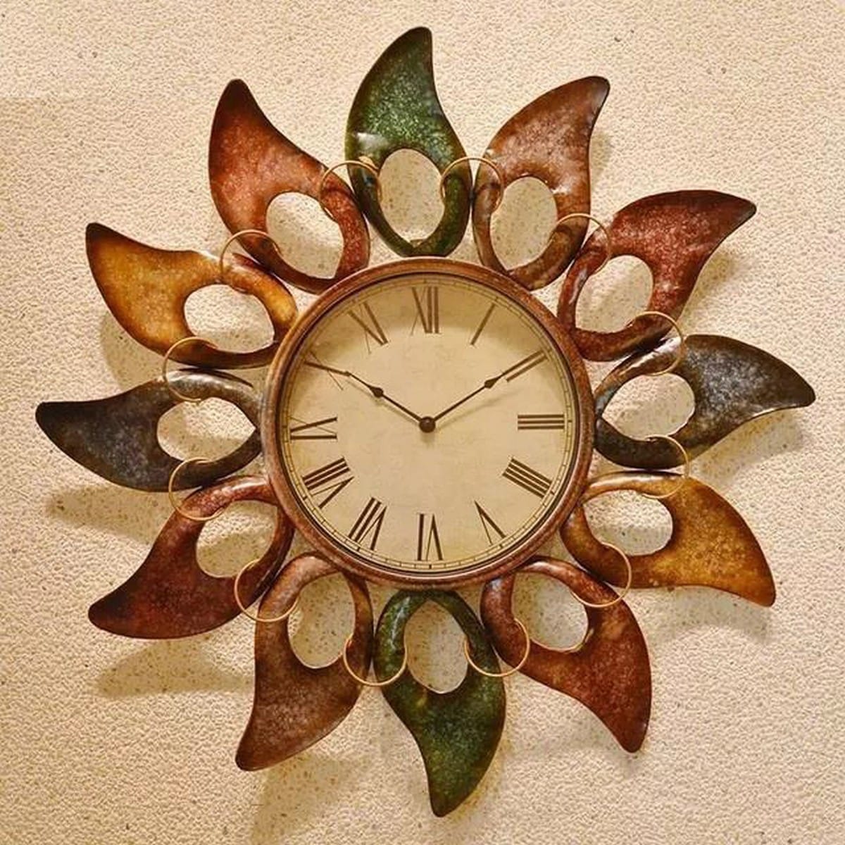 Sun Designed Wall Clock for Decor  