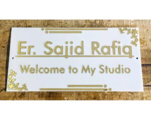 Timeless Elegance New Design Acrylic Waterproof Name Plate