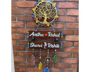 Tree Of Life 2 Plate Wooden Nameplate1