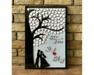 Tree of Hearts Couple Nameplate 1