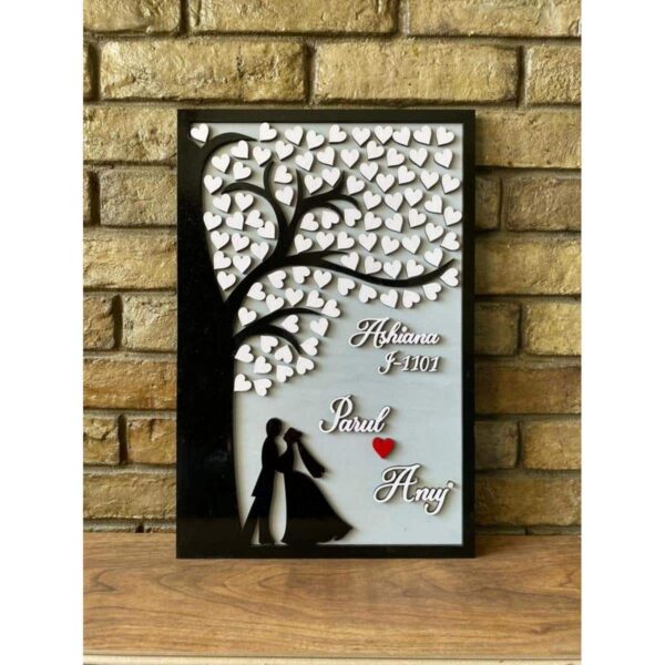 Tree of Hearts Couple Nameplate 1