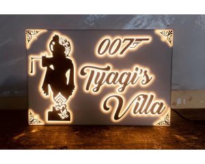 Tyagi’s Acrylic LED House Name Plate (1)