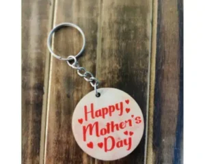 UV Printed Wooden Happy Mothers Day Keychain