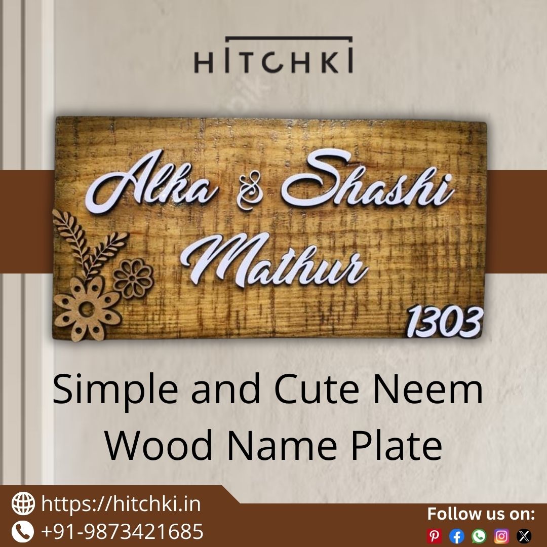 Unveiling Wooden Name Plates Crafting a Unique Welcome