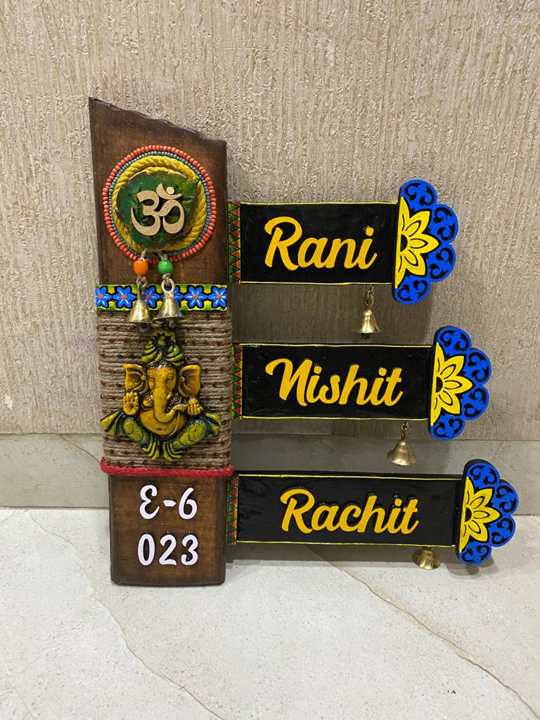 Top Wooden Nameplate Designs for Home Online Hitchki unique wooden nameplate design