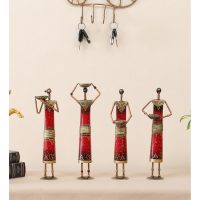 Set of 3 Veda Musician Dolls for Table Top Decoration