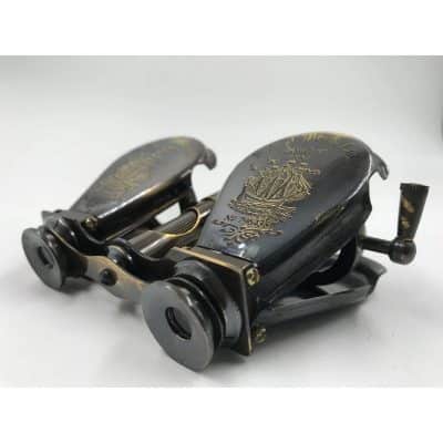 Vintage Looking Marine Style Foldable Brass Binocular 