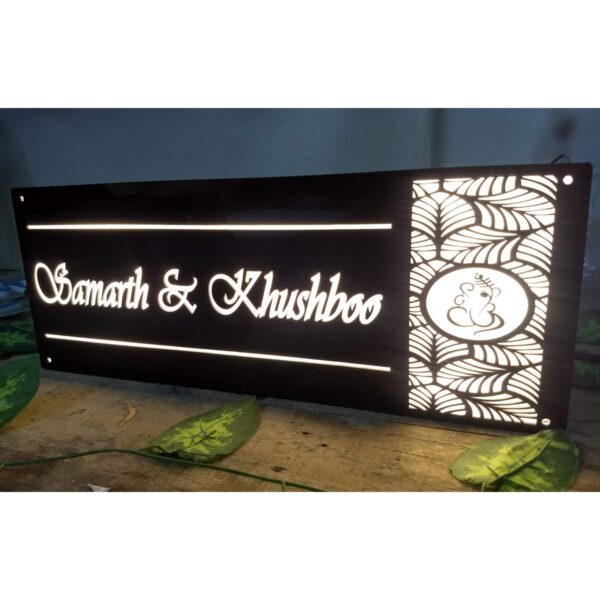 Warm White Acrylic Led Name Plate waterproof