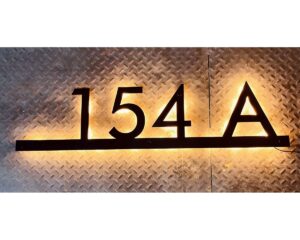 Waterproof Metal Led House Number Plate