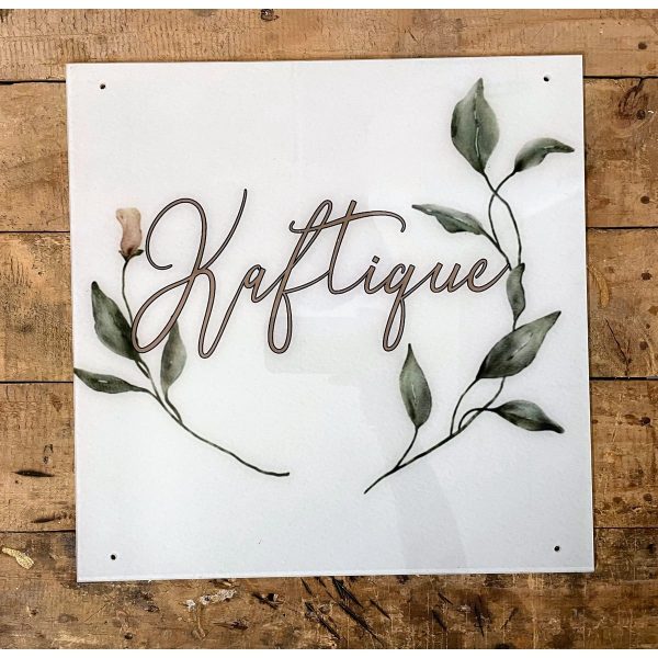 Waterproof Multicolor Printed Acrylic Name Plate 600x600