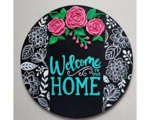 Welcome To Our Home Door Plate