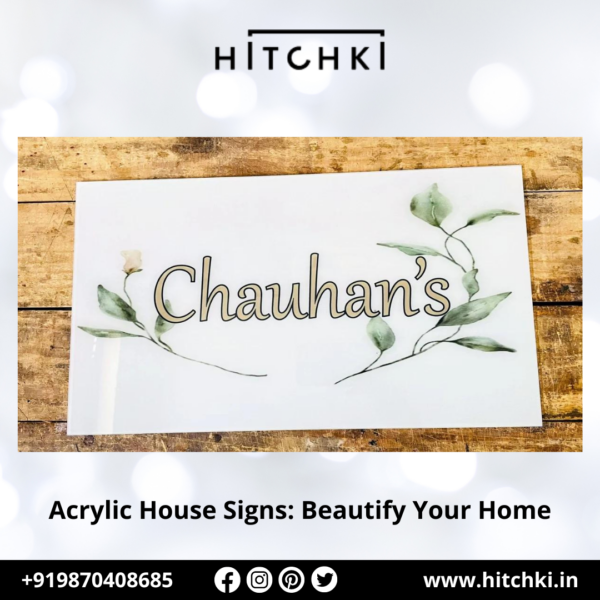 Welcome in Style Beautiful Acrylic House Signs for a Lasting First Impression