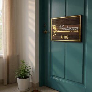 Wooden ACP Based Nameplate