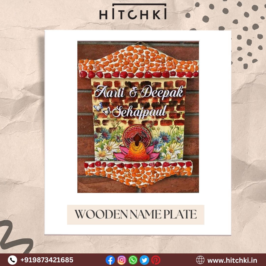 Wooden Nameplat