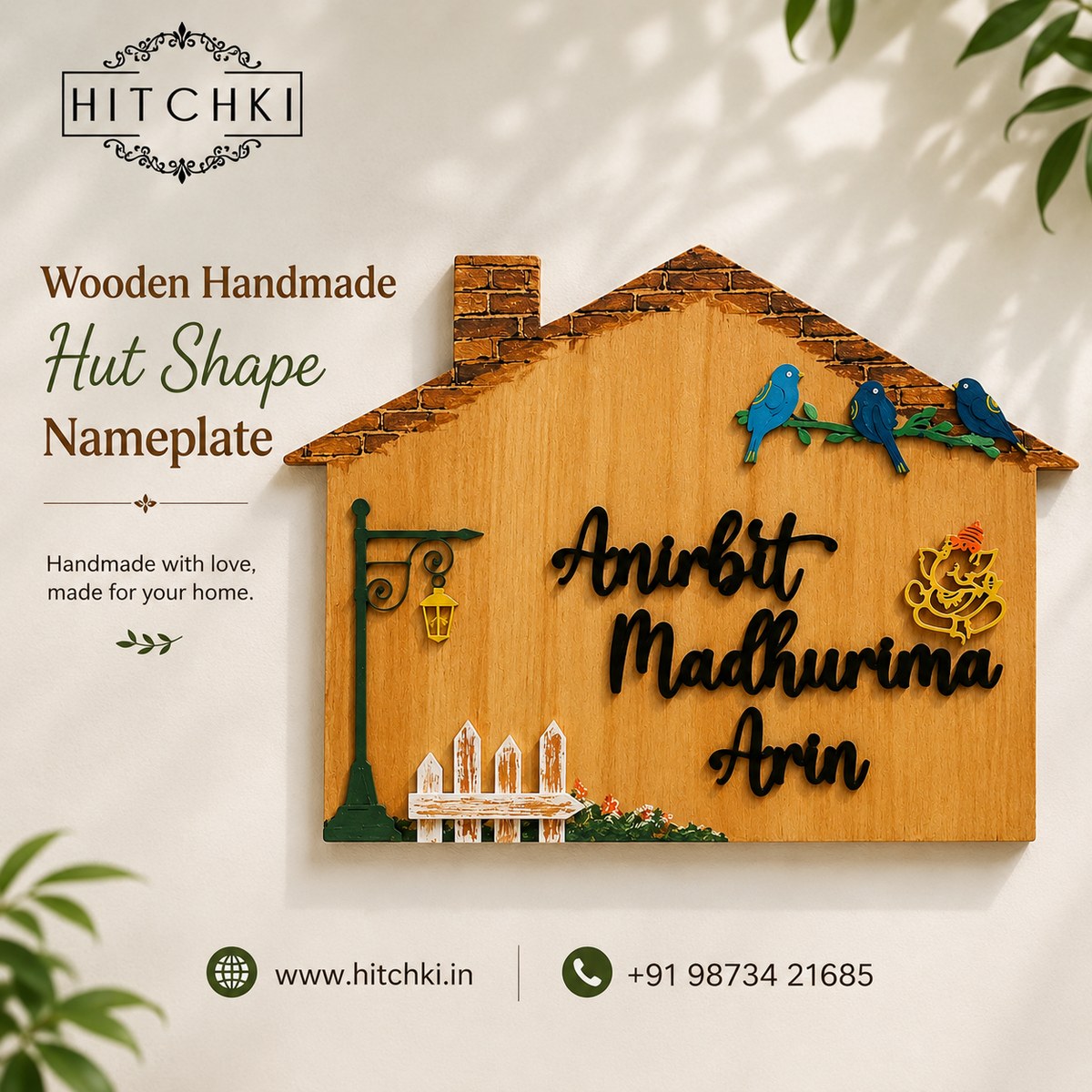 Wooden Nameplate