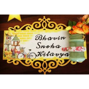 Wooden Nameplate 3