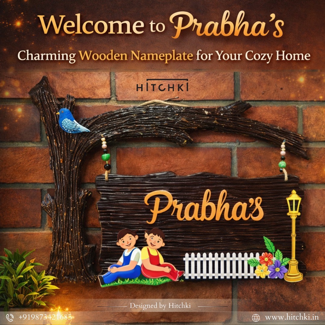 Wooden Nameplates for Home