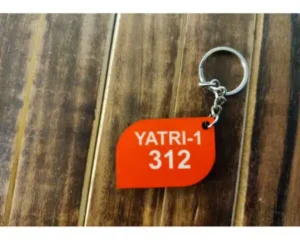 Wooden UV Printed Keychain for Hotel Industry