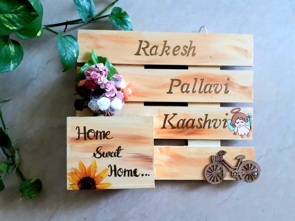 Wooden nameplate design 3 1