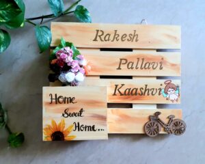 Wooden nameplate design 3 1