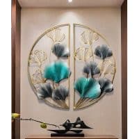 3 Rings with Decorative Leaf Pattern in Big Size for Wall Decor  