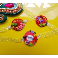 Handmade Customize Flower Rakhi For Brother personalized rakhi