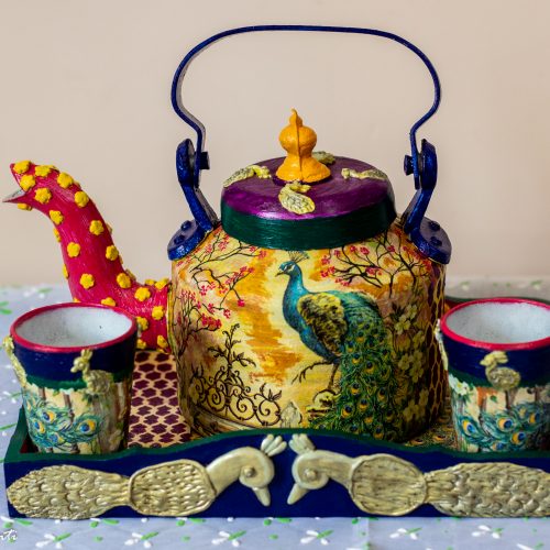 Peacock Themed Kettle Set