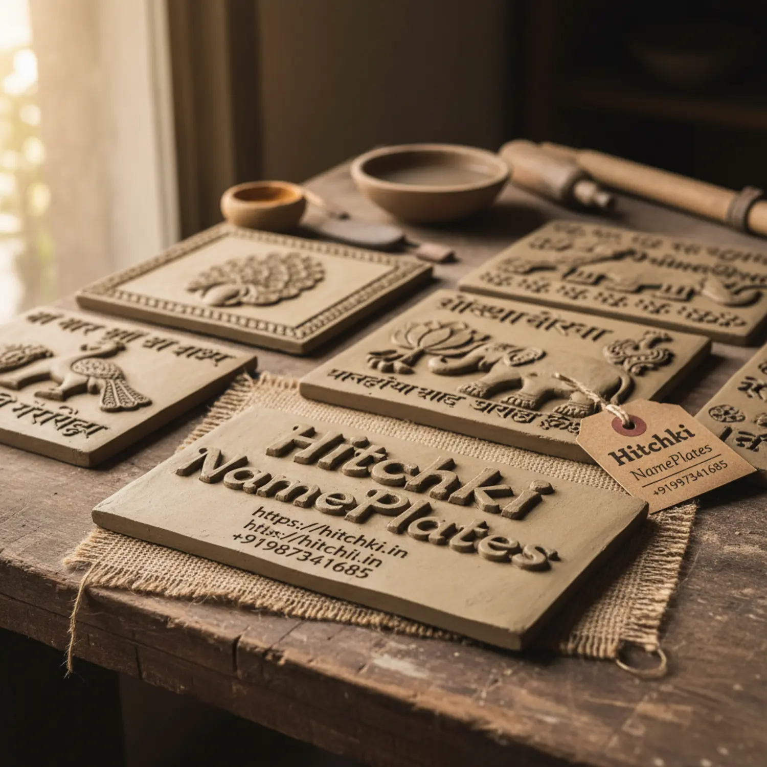 Handmade Clay Nameplates