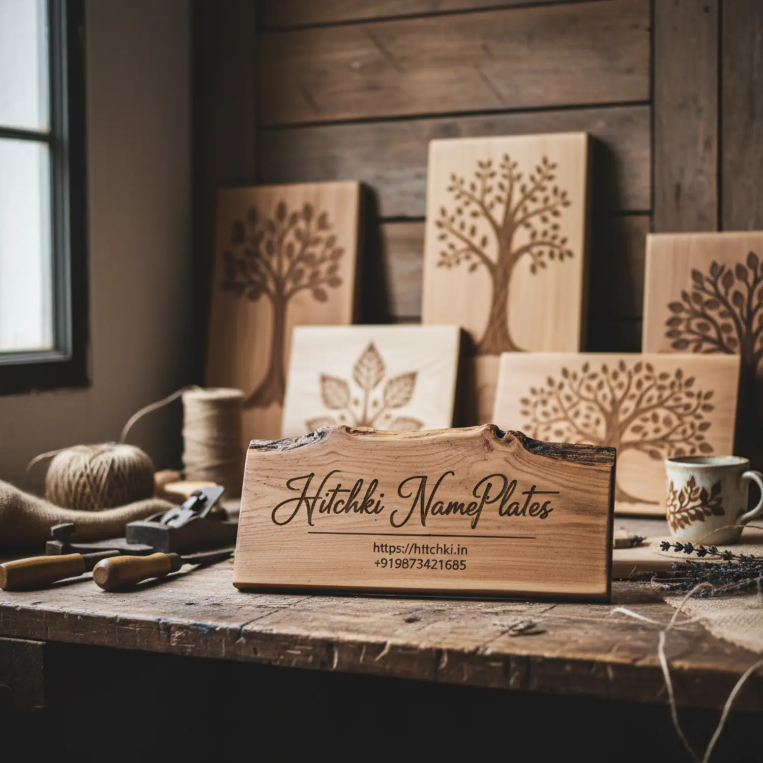 Nameplates for Rustic Decor