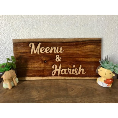 menu engraved nameplate